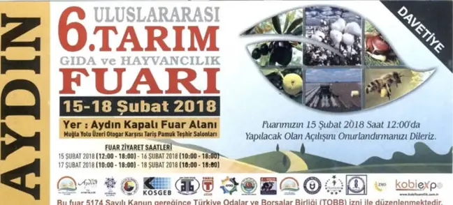 Aydın 6. Tarım Fuarı Ziyaretçileriyle Buluşmak İçin Gün Sayıyor