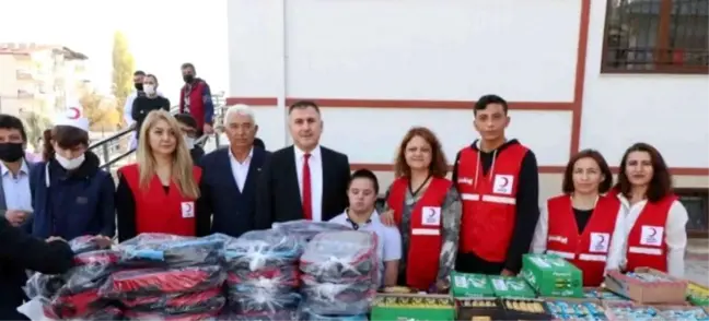 Aksaray'da özel öğrencilere Kızılay Haftası nedeniyle