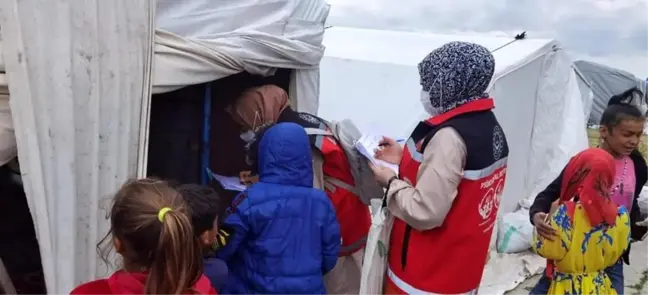 Eskişehir Aile ve Sosyal Hizmetler İl Müdürlüğü, Alpu'daki Çadır Kentlere Ziyaret Gerçekleştirdi