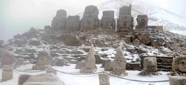 Nemrut Dağı Nisan Ayında Karla Kaplandı