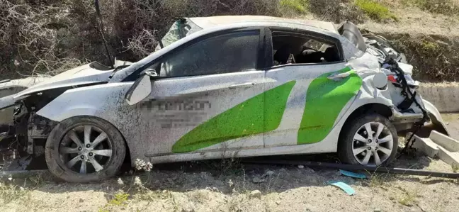 Ankara'da otomobil şarampole yuvarlandı, hamile kadın hayatını kaybetti
