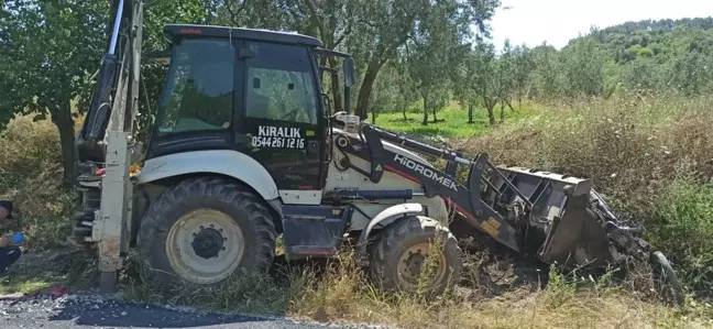 Bursa haber... Bursa'da park halindeyken hareket eden kepçenin çarptığı motosiklet sürücüsü öldü