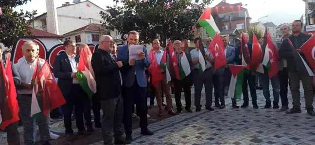 Devrek'te Filistin'e Saldırılarının Yıldönümünde Basın Açıklaması