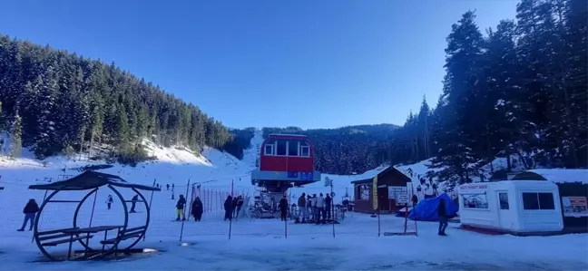 Yıldıztepe Kayak Merkezi'nde Yılbaşı Yoğunluğu