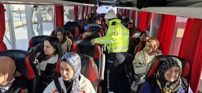 Erzurum'da Emniyet Kemeri ve Lastik Denetimleri Artırıldı