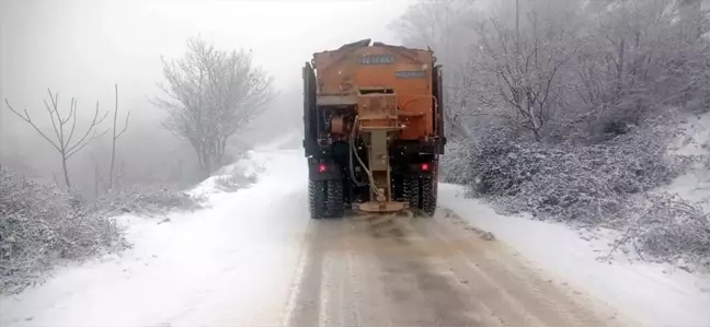 Amasya'nın Yüksek Kesimlerinde Kar Yağışı