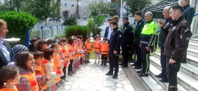 Anaokulu Öğrencileri Polis Haftası Kapsamında Emniyet Amirliği'ni Ziyaret Etti