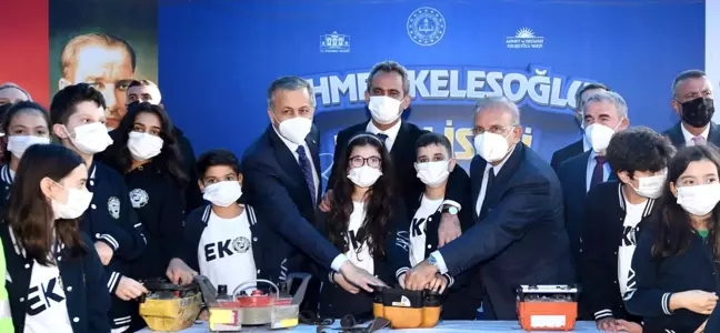 BAKAN ÖZER, AHMET KELEŞOĞLU FEN LİSESİ TEMEL ATMA TÖRENİ'NE KATILDI