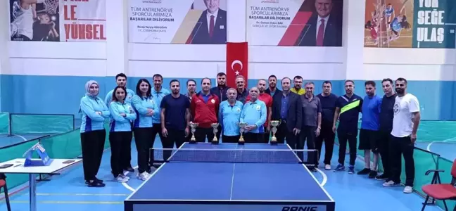 2. Kamu Spor Oyunları Masa Tenisi Doğu Anadolu Bölge Turnuvası Erzincan'da Gerçekleşti