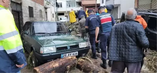 Giresun'da Sağanak Sel ve Taşkınlara Neden Oldu