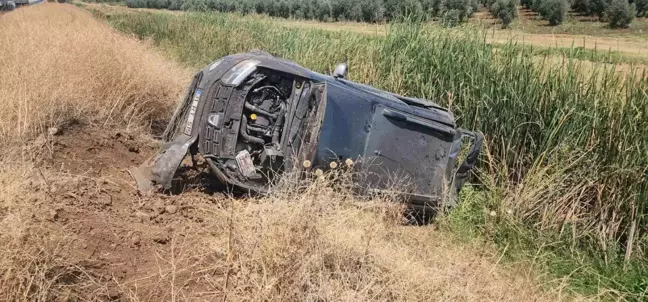 Hatay'da takla atan cipin sürücüsü yaralandı