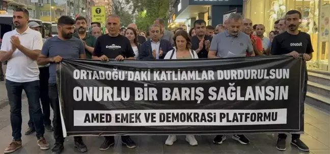 Diyarbakır'da İsrail Saldırılarına Protesto