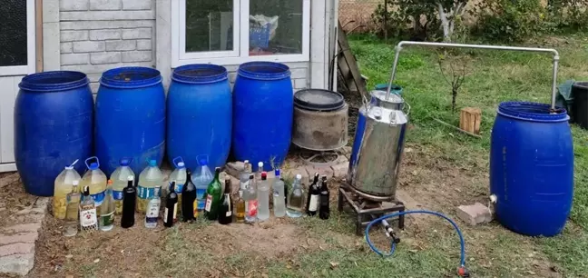 Tekirdağ'da 558 Litre Sahte İçki Ele Geçirildi