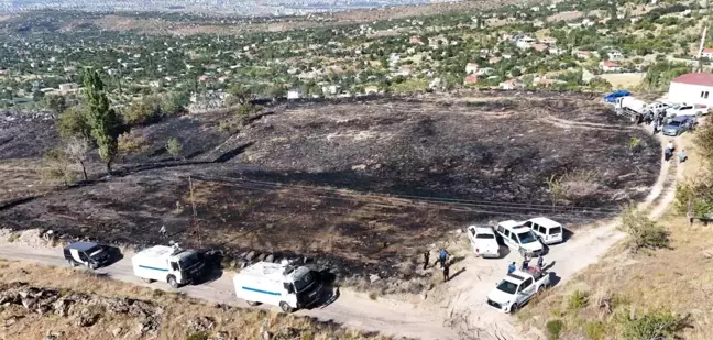 Kayseri'de anız yangını ormanlık alana sıçramadan söndürüldü