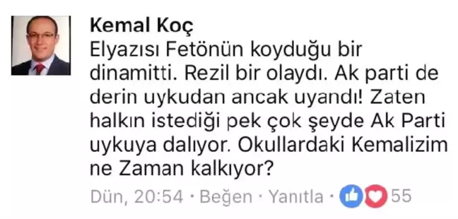 Hakimin 'Okullardaki Kemalizm Ne Zaman Kalkıyor' Yorumuna Tepki