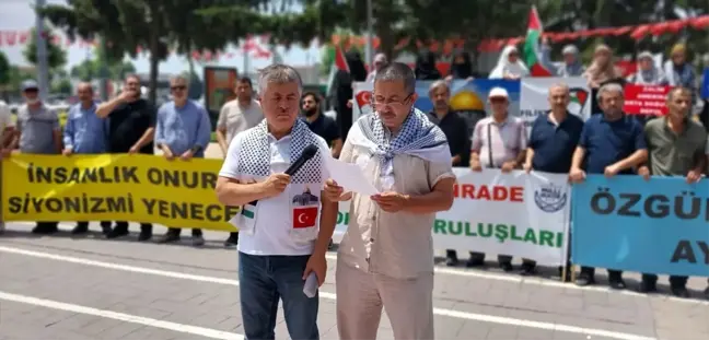 Sakarya'da Sivil Toplum Kuruluşları İsrail'in Gazze'ye Saldırılarına Tepki Gösterdi