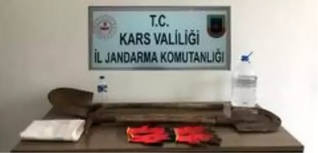 Kars'ta izinsiz kazı yapan 2 kişi yakalandı
