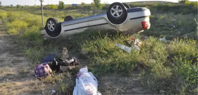 Konya'da Otomobil Şarampole Devrildi: 1 Ölü, 2 Yaralı