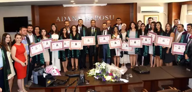 Adana Barosu'na 15 yeni avukat daha katıldı