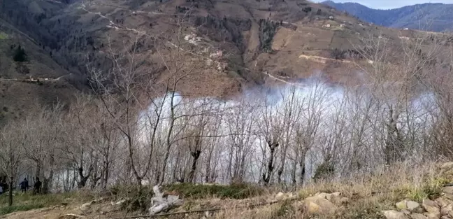 Yağlıdere'deki 4 örtü yangınından 3'ü kontrol altına alındı
