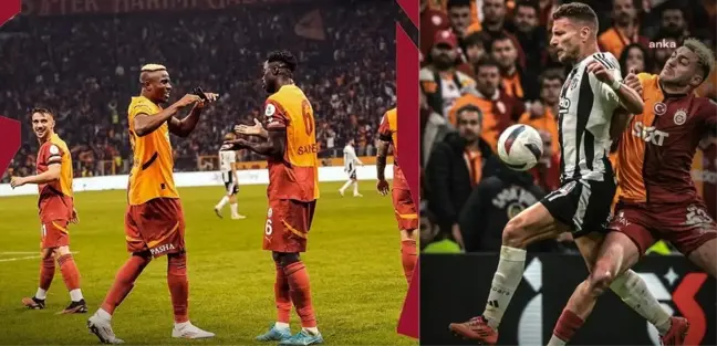 Galatasaray, Beşiktaş'ı Derbi Maçında 2-1 Yenerek 3 Puan Aldı