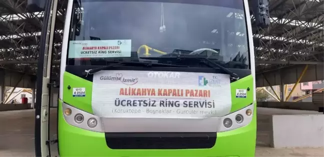 Alikahya kapalı pazar alanına ücretsiz ring servisi