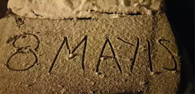 Konya'nın Bazı İlçelerine Mayıs'ta Kar Sürprizi