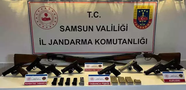 Samsun Bafra'da Kaçak Silah Operasyonu: Çok Sayıda Silah Ele Geçirildi