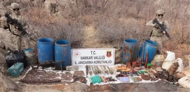 Teröristlere ait silah ve mühimmat ele geçirildi