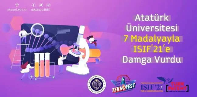Atatürk Üniversitesi 7 Madalyayla Isıf'21'e damga vurdu