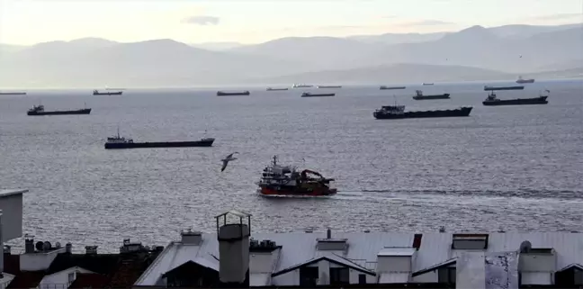 Karadeniz'de Fırtına Uyarısı: Yük Gemileri Limana Sığındı