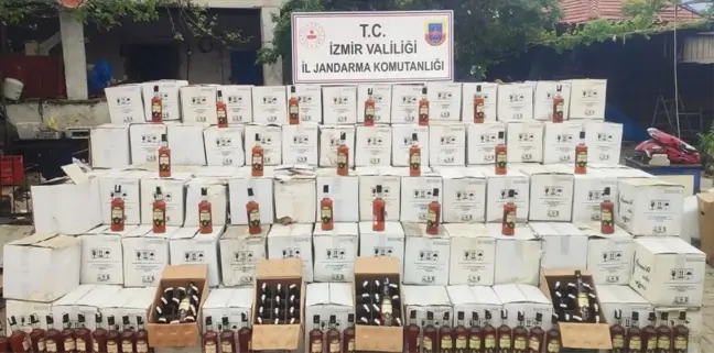 Selçuk'ta 3 Bin 142 Şişe Kaçak İçki Ele Geçirildi