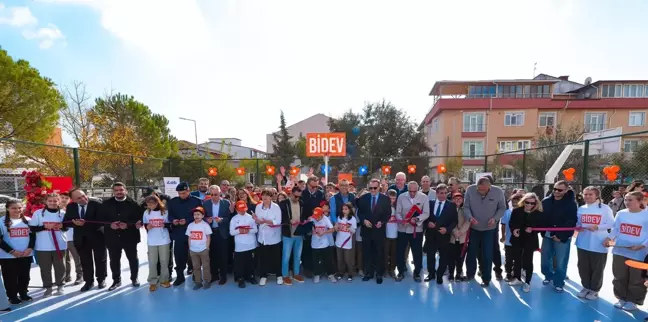 BİDEV, Balıkesir Gönen'de Yeni Basketbol Sahası Açtı