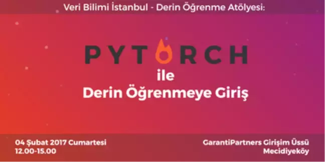 Derin Öğrenme Atölyesi: Pytorch ile Derin Öğrenmeye Giriş