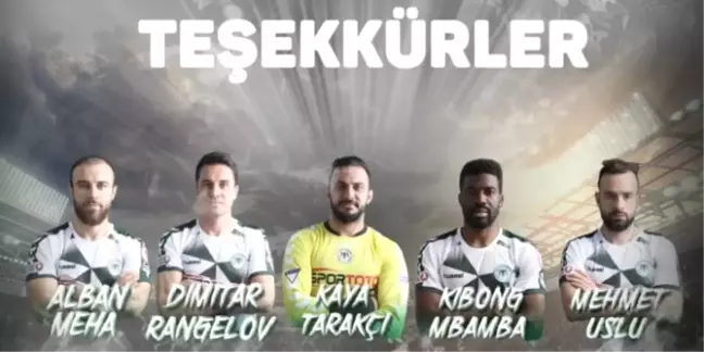 Konyaspor'dan 5 Ayrılık!