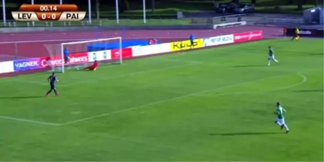 Estonya'da Levadia Tallinn Ekibi, Topa Hiç Dokunmadan Gol Attı
