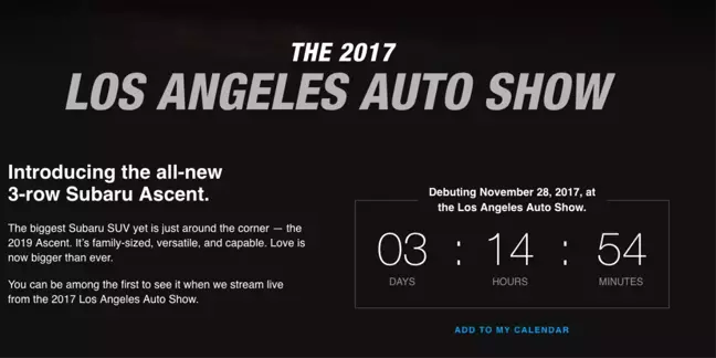 7 Kişilik Suv Subaru Ascent Los Angeles Fuarı'nda Tanıtılıyor