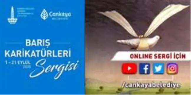 Çankaya'dan Barış Karikatürleri Sergisi