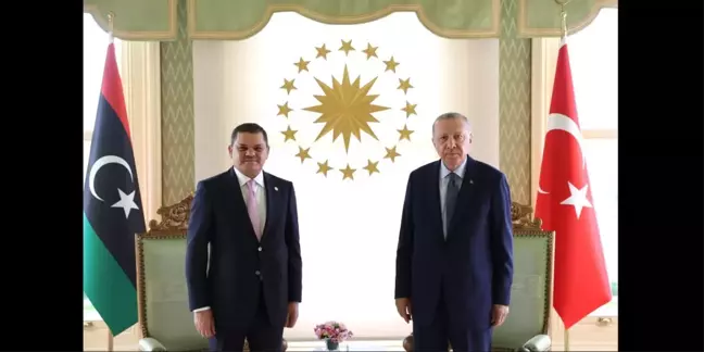 Cumhurbaşkanı Erdoğan Libya Başbakanı Abdülhamid Dibeybe'yi kabul etti
