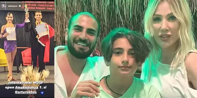 Ünlü sanatçı Seda Sayan'ın cici oğlu dans yarışmasında birinci oldu