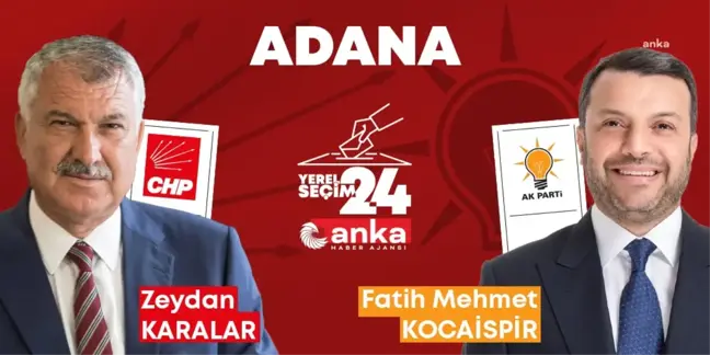 Adana'da yerel seçimlerde CHP adayı Zeydan Karalar önde