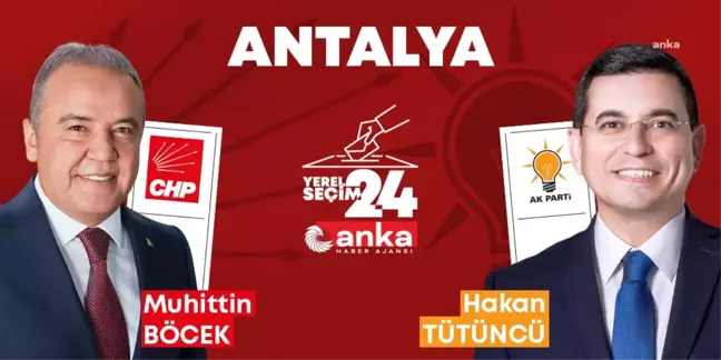 Antalya'da yerel seçimlerde CHP adayı Muhittin Böcek önde