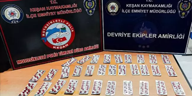 Edirne'de 443 Adet Sentetik Ecza Ele Ge geçirildi