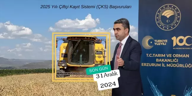 Çiftçi Kayıt Sistemi Başvuruları İçin Son Tarih 31 Aralık