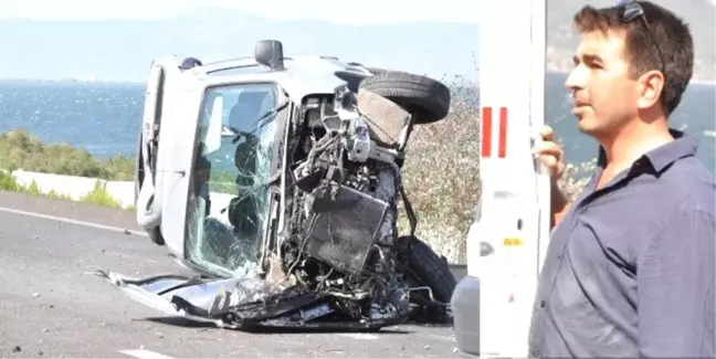 Bafa Gölü yolunda feci kaza
