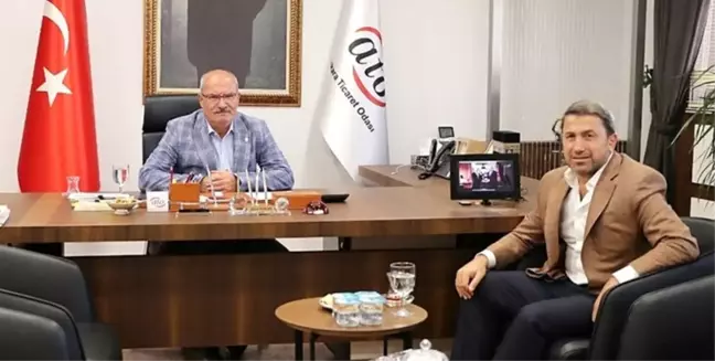 Siirt TSO Başkanı Güven Kuzu, ATO Başkanı Gürsel Baran'ı ziyaret etti