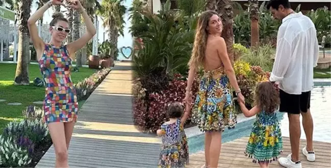 Sinem Kobal Ailesiyle Tatilde