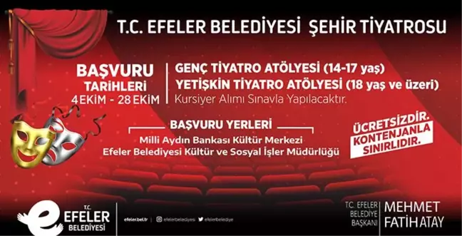 Liste Geri GÜNCEL EFELER'İN SANAT YUVASI YENİ YETENEKLER ARIYOR