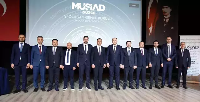 MÜSİAD Düzce Şubesi'nde Genel Kurul Heyecanı: Özgür Sağlam Yeniden Başkan Seçildi