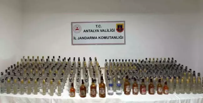 Antalya'da Kaçak ve Sahte Alkol Operasyonu: 424 Litre Ele Geçirildi